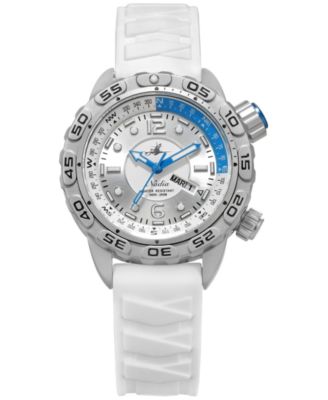 Abingdon Co. - Women's Automatic Nadia White Silicone Strap Watch 35mm