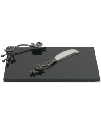 Black Orchid Small Cheese Board with Knife image