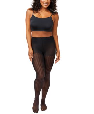 Hanes - Women's Pinstriped Control Top Tights
