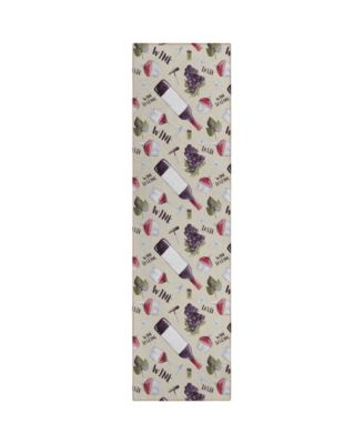 Kendall Kitchen Washable KE14 2'3" x 7'6" Runner Area Rug image