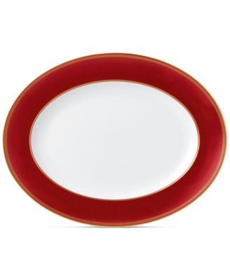 Renaissance Red Oval Platter image