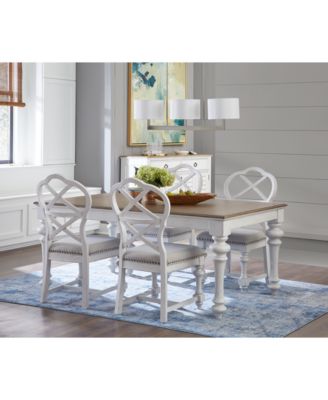 Macy's - Mandeville 5 Pc. Dining Set (Rectangular Table & 4 X-Back Chairs)