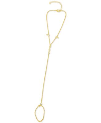 ADORNIA - 14k Gold-Plated Adjustable Hand Chain