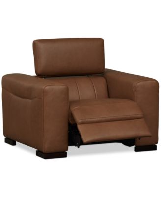 Furniture - 46" Leather Power Recliner