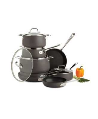 All-Clad - Hard-Anodized 13-Pc. Cookware Set