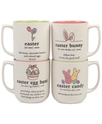 Easter Words Mugs, Set of 4 image