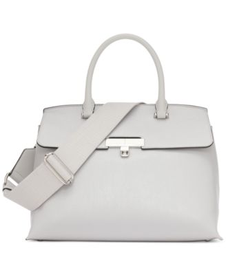 Calvin Klein - Becky Faux Leather Small Turn-Lock Satchel