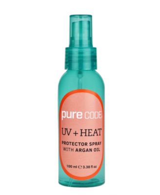 PURECODE - UV + Heat Protector Spray With Argan Oil, 3.38 oz.