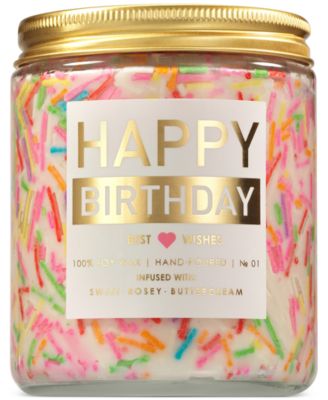 Lovery - Happy Birthday Candle, 7 oz.