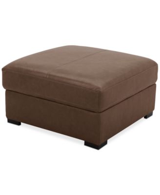 Furniture - 36" Leather Storage Ottoman