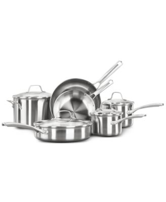 Calphalon - Classic Stainless Steel Cookware, 10 Piece Set