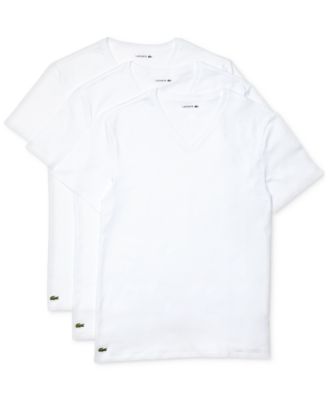 Lacoste - Men's 3pk. Regular-Fit V-Neck T-Shirts