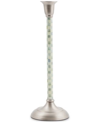 MacKenzie-Childs - Sterling Check Large Candlestick