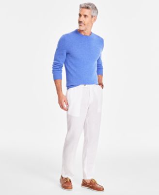 Club Room - Men's Linen Solid Pants