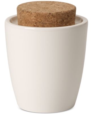 Serveware Artesano Collection Porcelain & Cork Lidded Sugar Dish image