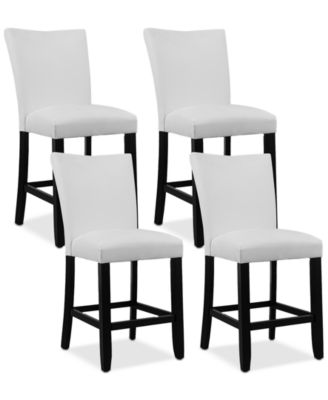 Kellet 4 Pc. Faux Leather Counter Height Chair Set, Created for Macy's image