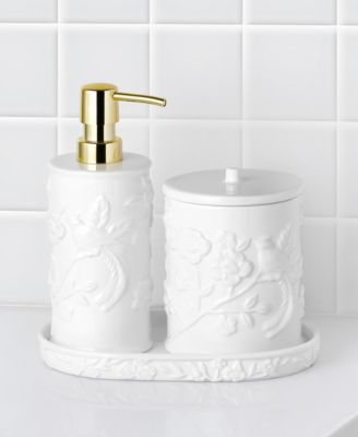 Lavender and Sage - Whimsical Bird 3-Pc. Bathroom Accessory Set