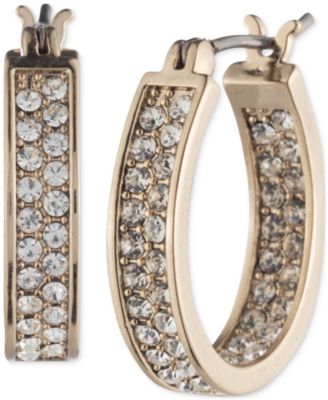 Givenchy - Crystal Pav&eacute; In & Out Extra Small Hoop Earrings, 0.48"