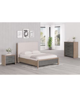CLOSEOUT! Portmore 3pc California King Set (Upholstered Bed, Chest & 2-Drawer Nightstand with soft close drawers), Created for Macy's image