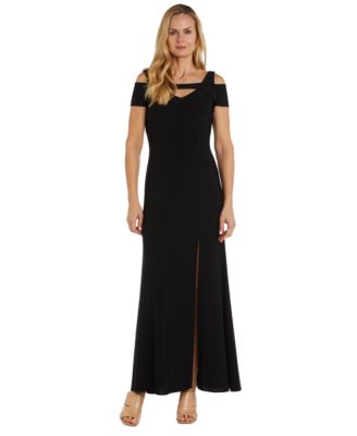 R & M Richards - Cold-Shoulder Keyhole Gown