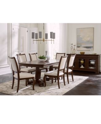 Macy's - Nelman 7-Pc. Rectangular Dining Set (Table & 6 Side Chairs), Created for