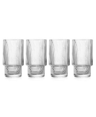 Sullivan Street Fluted Highball Glasses, Set of 4 image
