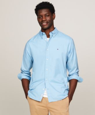 Tommy Hilfiger - Men's Regular-Fit Stretch Poplin Button-Down Shirt