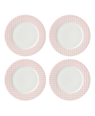 Gingham Dinner Plates, Set of 4 image