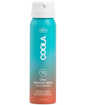 COOLA - Clear Sunscreen Spray SPF 70 - Peach Blossom, 2 oz.