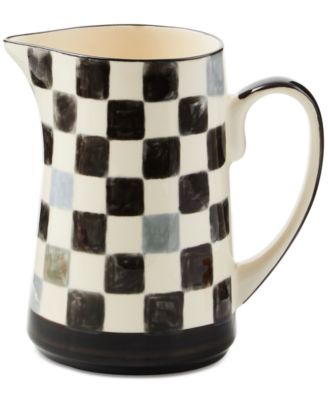 MacKenzie-Childs - Black Check Pitcher