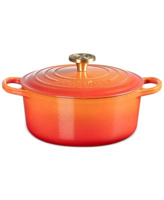 Signature 4.5-Qt. Flamme Dorée Round Dutch Oven with Crucible Knob - 100th Anniversary Edition image