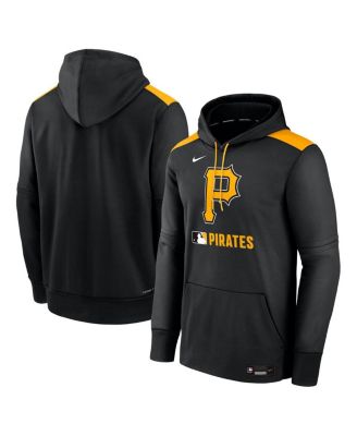 Nike - Men's Black Pittsburgh Pirates Authentic Collection Performance Pullover Hoodie