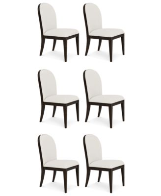 Furniture - Mazen 6-Pc. Curved Side Chair Set