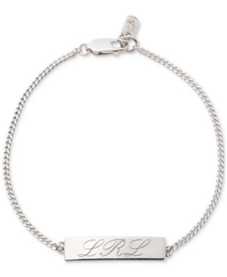 Lauren Ralph Lauren - Sterling Silver Logo Script Link Bracelet