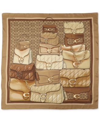 COACH - Stacked Tabby Printed Silk Square Scarf