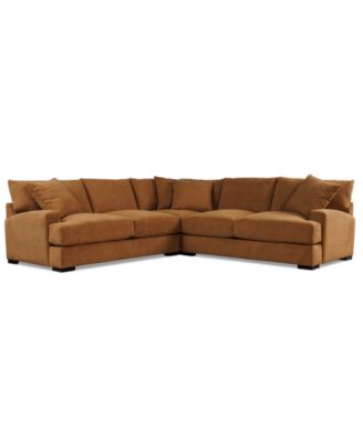 CLOSEOUT! Rhyder 3-Pc. Fabric L Sectional, Exclusively at Macy's image