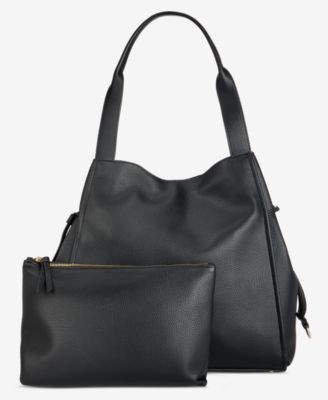 On 34th - Jyyll Large Solid Tote with Removable Pouch