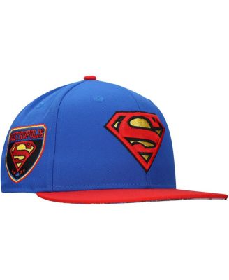 Lids - Men's and Women's Royal Superman Comic Under visor Snapback Hat
