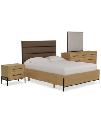 Linstead 3-Pc. Queen Upholstered Set (Bed, Dresser & Nightstand), Created for Macy's image