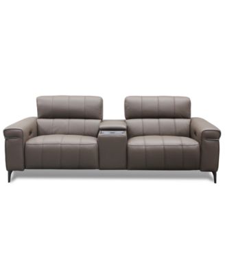 Furniture - Wyndill 3-Pc. Leather Sofa with 2 Power Recliners