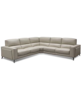 Furniture - Neiwert 5-Pc. Leather Sofa Sectional with 2 Power Recliners