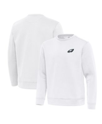 Antigua - Men's White Philadelphia Eagles Relevant Lightweight Pullover Sweatshirt
