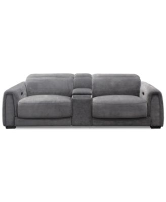 Furniture - Brownell 3-Pc.Sofa Sectional with 2 Power Motion Chairs & 1 Console