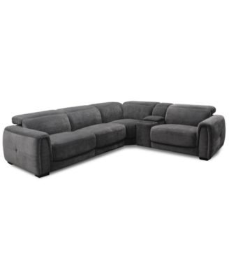 Brownell 5-Pc. L-Shape Sectional with 2 Power Motion Chairs & 1 Console, Exclusively at Macy's image