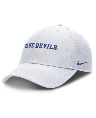 Nike - Men's White Duke Blue Devils 2025 On-Field Rise Performance Adjustable Hat