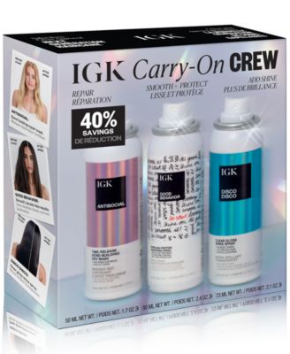 IGK Hair - 3-Pc. Carry-On Crew Styling Set