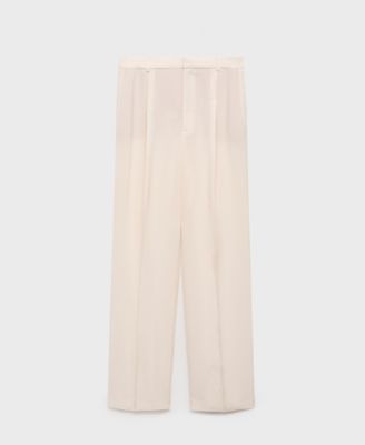 MANGO - Women's Straight-Fit Suit Pants