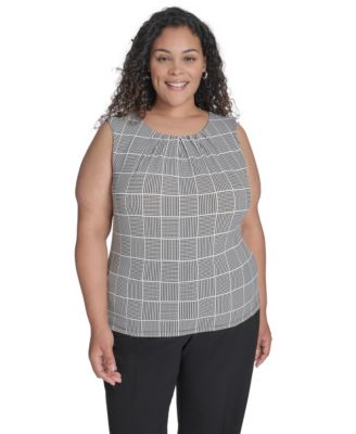 Calvin Klein - Plus Size Pleated Top