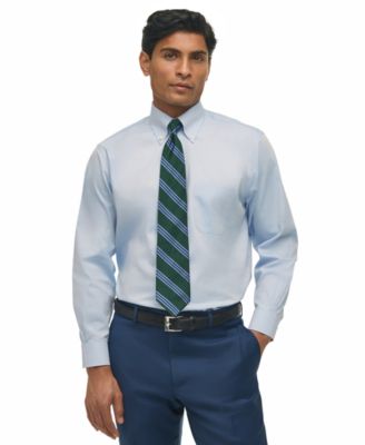 Brooks Brothers - Men's Regular Fit Non-Iron Solid Dress Shirt