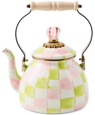 Palm Beach Check Enameled 2-Quart Tea Kettle image